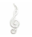 Ciondolo in argento sterling con chiave di violino .925 x 1 Charms musicali