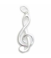 Treble Clef sterling silver charm .925 x 1 Trebel Cleff Music charms