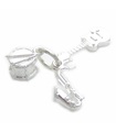 Drum Saksofon Gitara Sterling Silver Charm .925 Musician Music Band charms