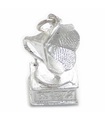 Breloque Gramophone en argent sterling .925 x 1 Breloques musique Gramaphone