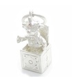 Jack in the box charm in argento sterling .925 x 1 ciondoli giocattolo per bambini