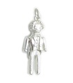 Rag Doll charm i sterling silver .925 x 1 Raggy Dolls berlocker