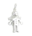 Rag Doll Dolly Sterling Silber Charm .925 x 1 Puppen und Spielzeug Charms