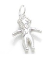 Rag Doll charm i sterling silver .925 x 1 Raggy Dolls berlocker