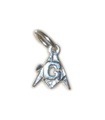 Frimurare G TINY charm i sterling silver .925 x 1 frimurare