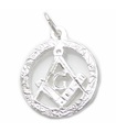 Charm masónico en plata de ley .925 x 1 Masons Charms Mason Pendants