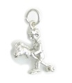 Boy on Hobby Horse sterling silver charm .925 x 1 Games and Toys charms