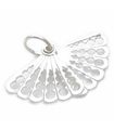 Hand Fan Sterling Silber Charm .925 x 1 Fans Charms