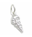 Shell sterling silver charm .925 x 1 shells beach sea charms