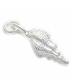 Shell sterling silver charm .925 x 1 shells beach sea charms