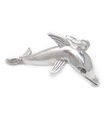 Delphin-Anhänger aus Sterlingsilber .925 x 1 Delphin-Anhänger