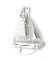 Yacht opening sterling silver charm .925 x 1 Boats and Yachts charms