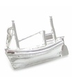 Breloque en argent sterling pour bateau de pêche .925 x 1 Breloques pour bateaux de pêcheur