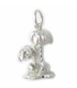 Palm Trees sterling silver charm .925 x 1 Desert Island charms