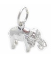 Elephant SMALL charm i sterling silver .925 x 1 Elefanter charm