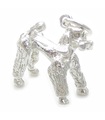 Poodle sterling silver charm .925 x 1 Poodles Dog Dogs charms