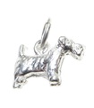 Scottie Scotty Hund SMALL Sterling Silber Charm .925 x 1 Scotts Hunde Charms