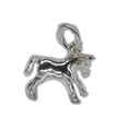 Ciondolo in argento sterling Pony Horse .925 x 1 Ciondoli per pony e cavalli