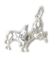 Pferd und Fohlen Sterling Silber Charm .925 x 1 Horses Foals Charms