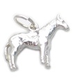 Paard sterling zilveren bedel .925 x 1 Paarden bedel