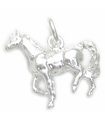 Breloque cheval en argent sterling .925 x 1 Breloques chevaux