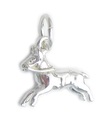 Ciondolo cavallo piccolo in argento sterling .925 x 1 Ciondoli cavalli