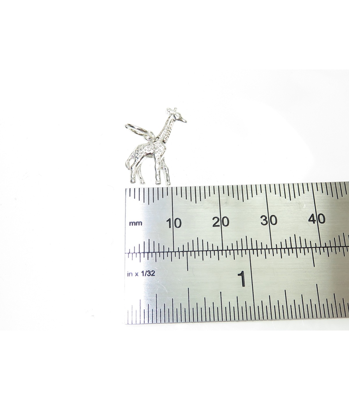 Giraffe sterling silver charm .925 x 1 Giraffes Saffari Charms