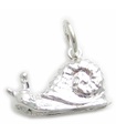 Snail sterling silver charm .925 x 1 snails charms