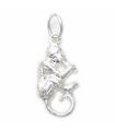 Monkey eating a banana sterling silver charm .925 x 1 Monkies Monkeys