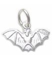 Charm en argent sterling de chauve-souris .925 x 1 breloques de chauves-souris de vampire volant minuscules