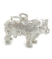 Bull sterling silver charm .925 x 1 Farm Bulls charms