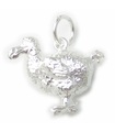 Ciondolo in argento sterling Dodo .925 x 1 Dodos Mauritius uccelli estinti charms