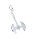 Double Headed Axe sterling silver charm .925 x 1 Axes charms