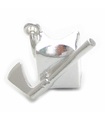 Charm in argento sterling con ascia e tagliere .925 x 1 ciondoli per la decapitazione