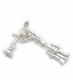 Charm de plata de ley Eros y London Royal guard .925 x 1 TINY charms