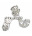 Crown - Tiara - Gauntlet sterling silver charm .925 x 1 Royal Charms