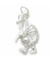 Loch Ness Monster charm i sterling silver .925 x 1 Skottland Nessie berlocker