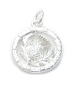 Pendentif chardon en argent sterling .925 x1 breloques écossais et chardons