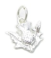 Thistle sterling silver charm .925 x 1 Thistles och skotsk charm