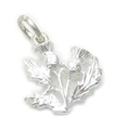 Charm de plata de ley con flor de cardo .925 x 1 cardos y colgantes escoceses