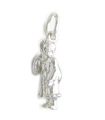 Father Christmas Santa Sterling silver charm .925 x 1 Xmas charm