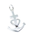 Faith Hope and Charity Sterling Silber Charm .925 x 1 Fürsorgliche Charms