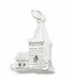 Eröffnung Kirche Sterling Silber Charm .925 x 1 Kirchen Charms