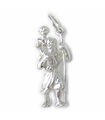 Saint Christopher charm i sterling silver .925 x 1 resenär som reser