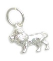 Leo lejonet charm i sterling silver .925 x 1 Zodiac Zodiacs lejon charm