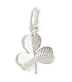 Shamrock - Clover sterling silver charm .925 x 1 Shamrocks berlocker