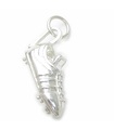 Charm de plata esterlina para botas de fútbol .925 x 1 Charms de fútbol