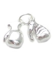 Boxing Gloves sterling silver charm .925 Box Boxer Glove charms