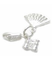 Set balletto charm in argento sterling .925 x 1 Ballerine Dance charms