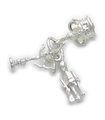 Charm de plata de ley Crown - Guard - Eros .925 x 1 Charms de Londres Inglaterra